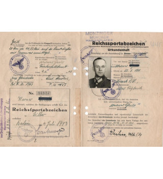 *Diplôme insigne sportif du Reich*