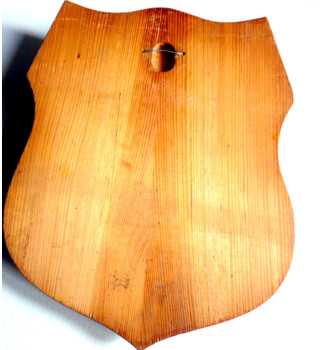 *Wappen eines Fallschirmspringers aus Holz*