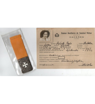 *Mitgliedskarte des weiblichen Sanitätsdienstes*