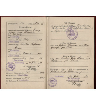 *Familienstammbuch -  Saarland