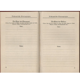 *Familienstammbuch -  Saarland