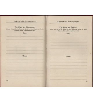 *Familienstammbuch -  Saarland