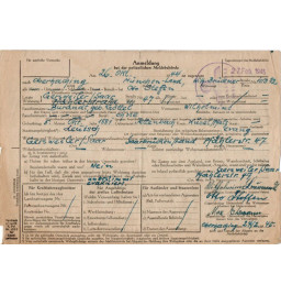 *Inscription registre police*