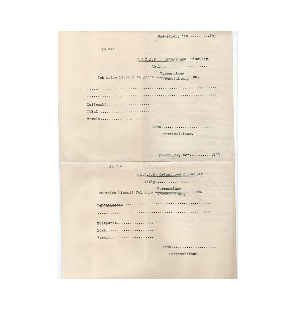 *Teilnahme am N.S.D.A.P-Treffen*