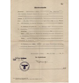 *Sterbeurkunde – Thüringen *