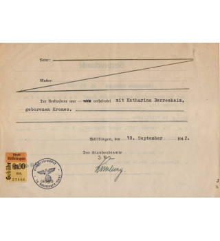 *Certificat de décès - Sarre*