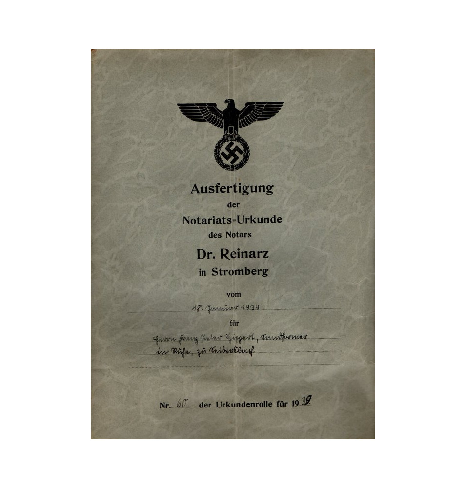 *Acte notarié - 1939 *