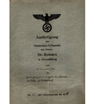 *Acte notarié - 1939 *