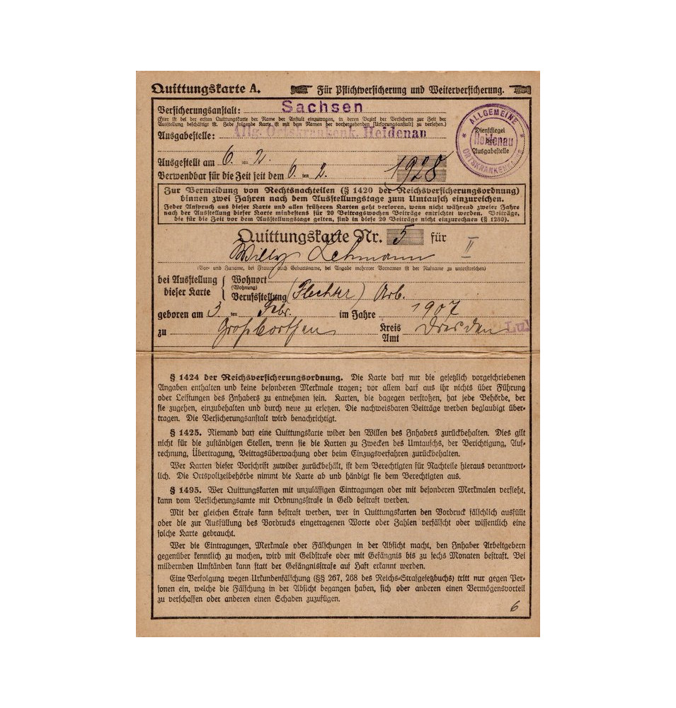 *Carte d'assurance obligatoire*