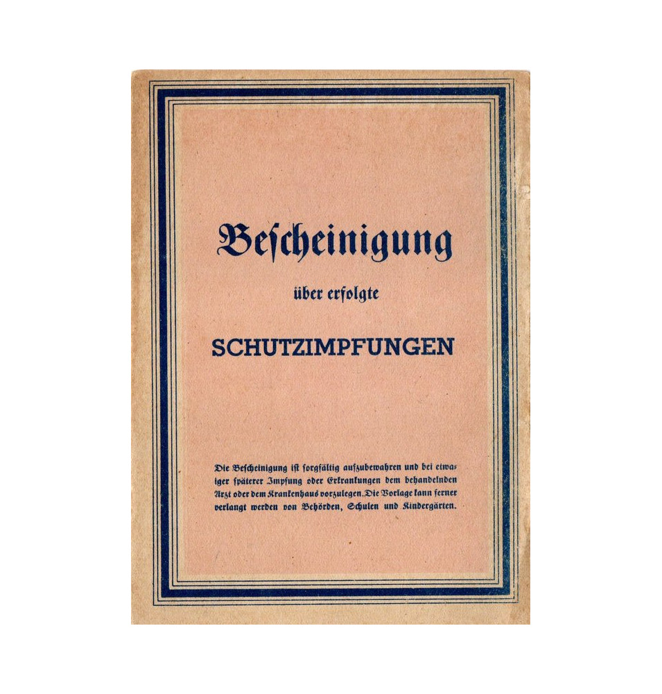 *Impfbescheinigung *