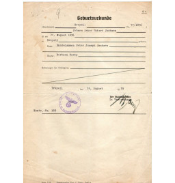 *Geburtsurkunde*