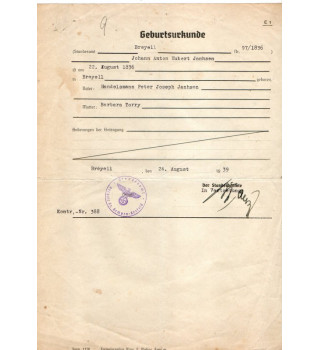 *Geburtsurkunde*