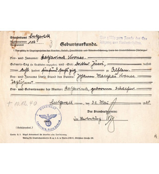 *Certificat de décès*