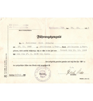 *Führungszeugnis*