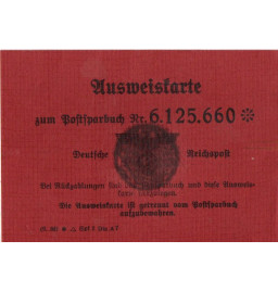 *Ausweis für ein Postsparbuch*