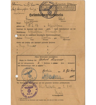 *Heimkehrer Ausweis*