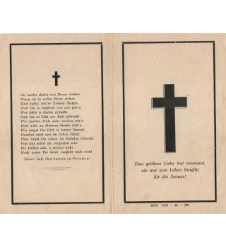 *Avis mortuaire - Kriegsmarine*