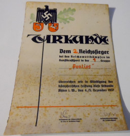 *Sporturkunde - Reichswettkämpfen*