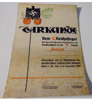 *Sporturkunde - Reichswettkämpfen*