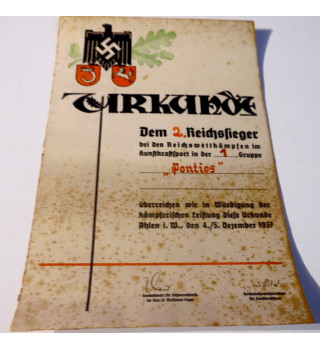 *Sporturkunde - Reichswettkämpfen*