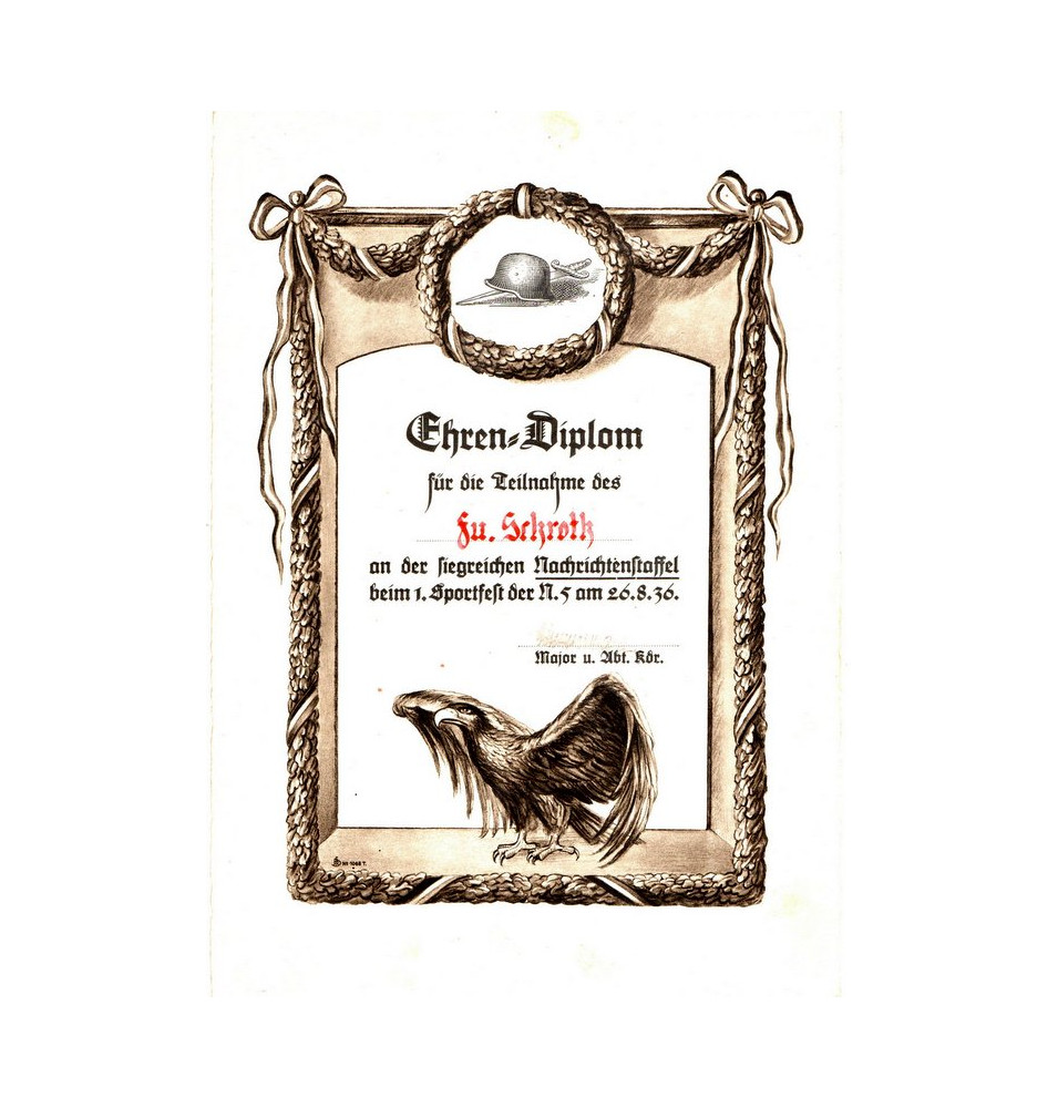 *Diplôme d'honneur*