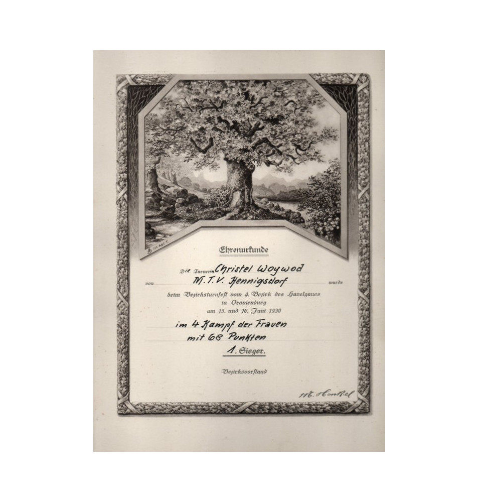 *Diplôme sportif féminin*