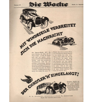 *Deutsche Monatszeitschrift  - Die Woche*