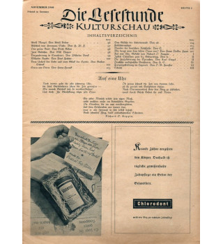 *Revue illustrée - Die Lesestunde*