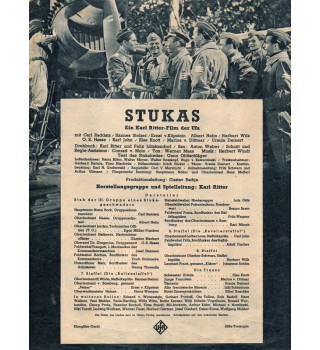 *Propagandaflyer für den deutschen Film Stukas*