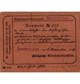 *Zutrittsausweis für das...