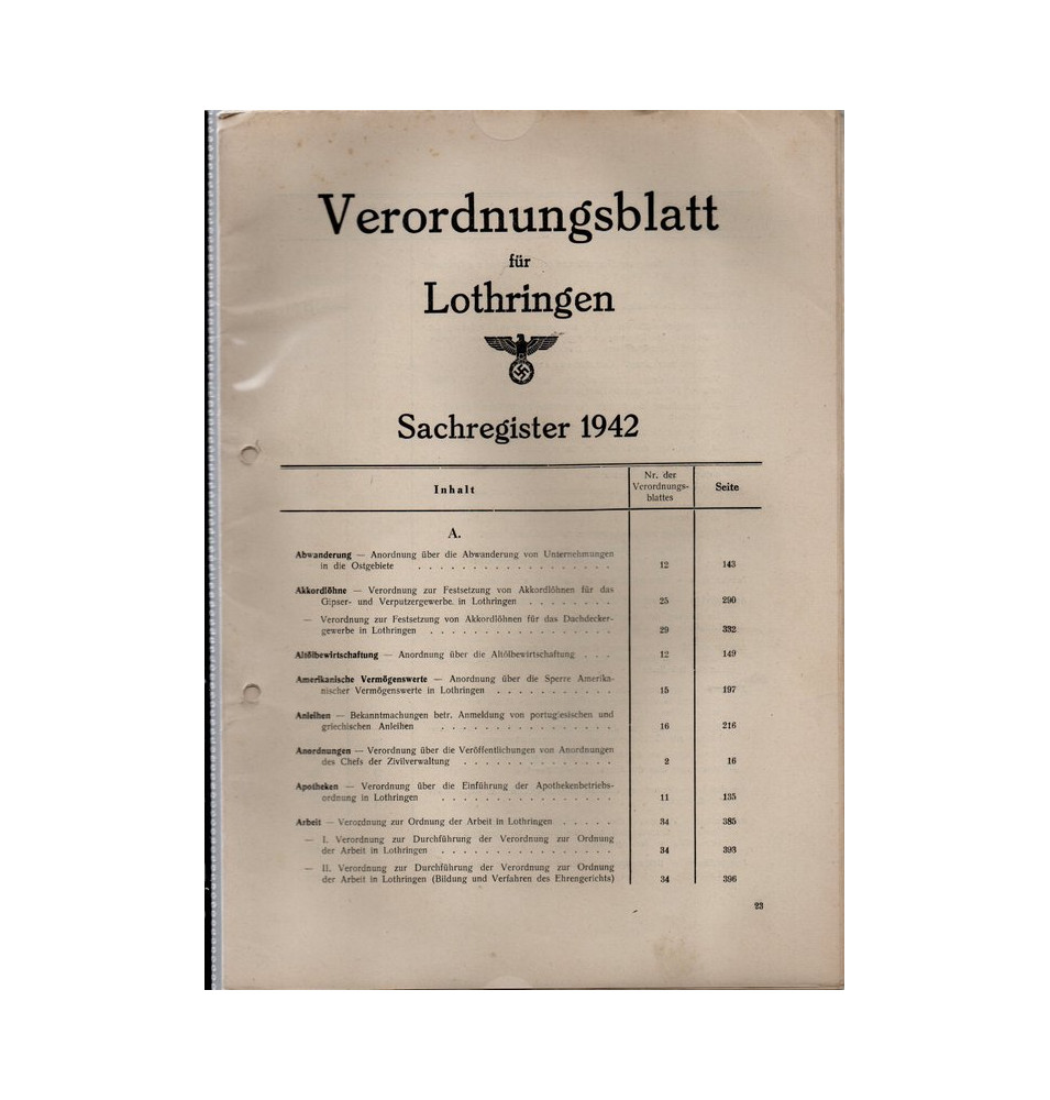 *Journal officiel de Lorraine - 1942*
