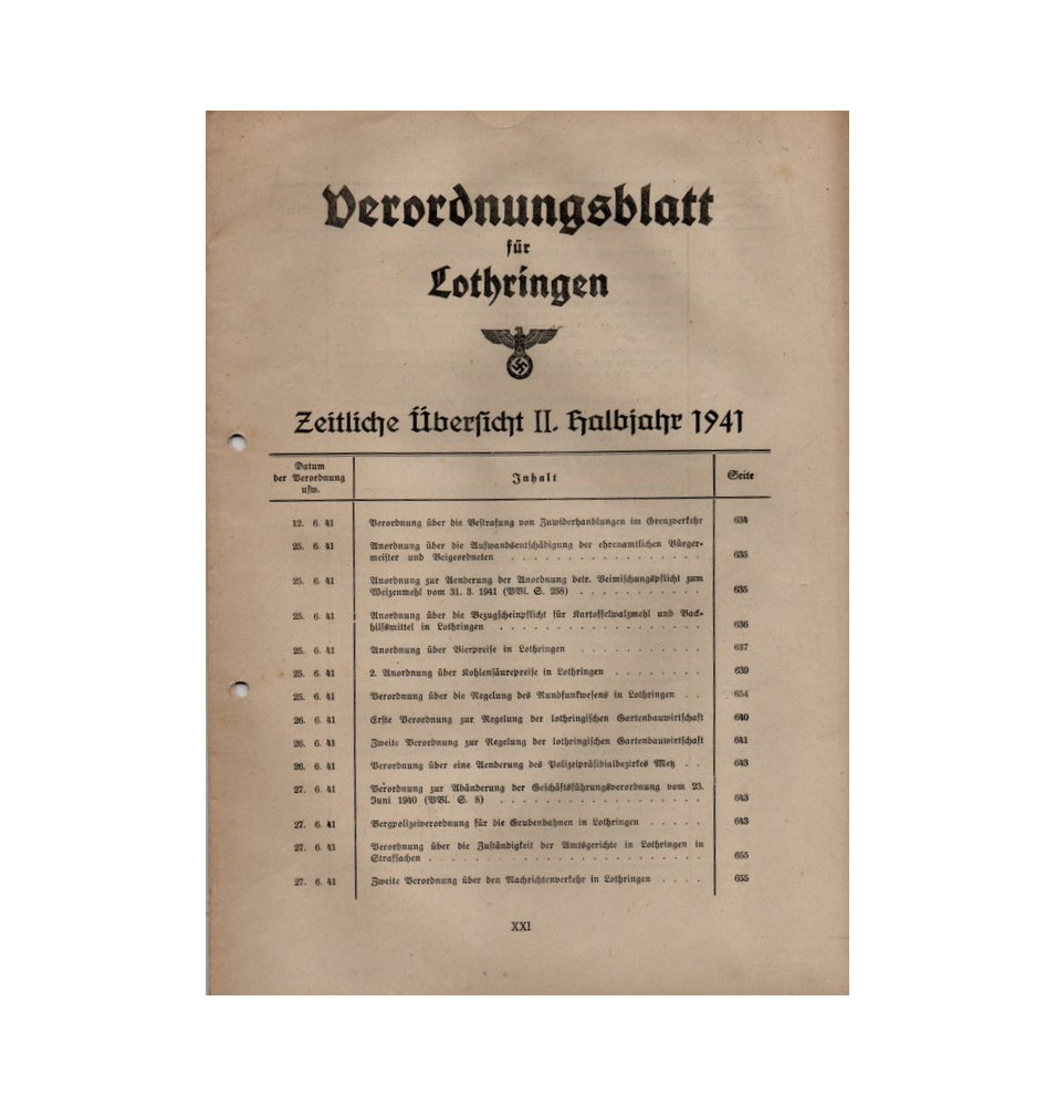 *Journal officiel de Lorraine - 1941*