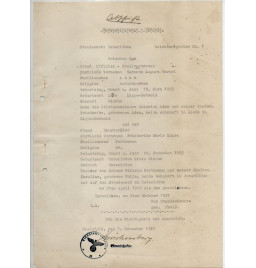 * Konvolut von 9 Dokumenten - Adam*