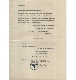 * Konvolut von 9 Dokumenten - Adam*