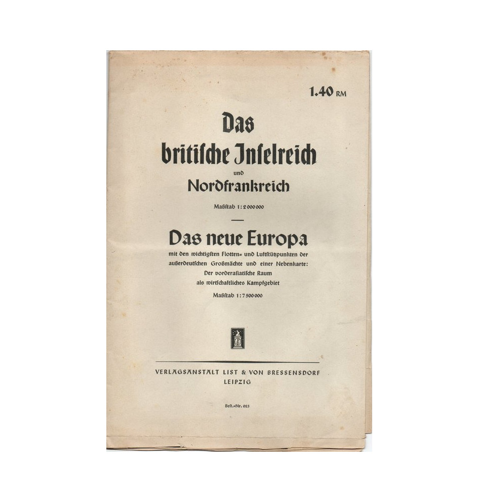 *Carte allemande - 1940*