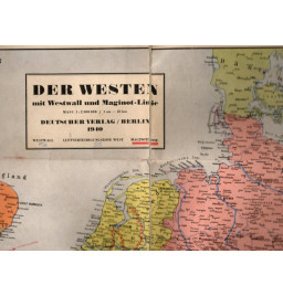 *Carte allemande - Ligne Maginot