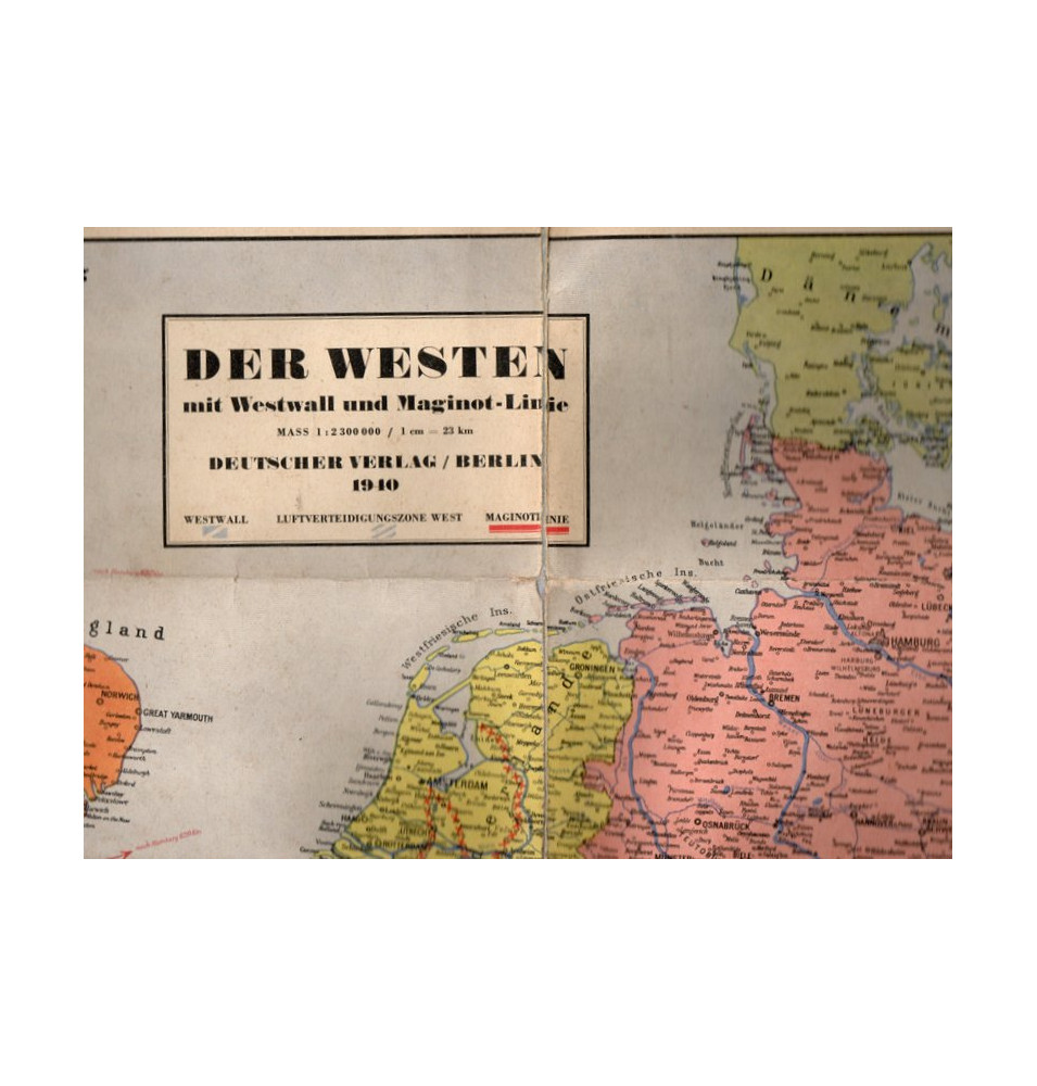 *Deutsche Karte - Maginot - Linie*