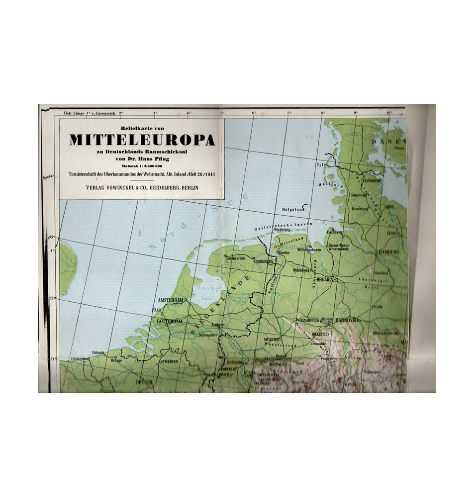 *Carte allemande - Europe centrale*