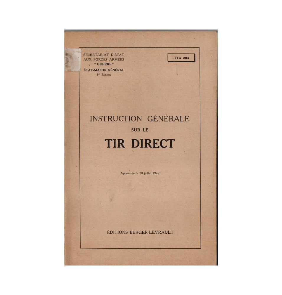 *Mnuel technique - Le tir direct*