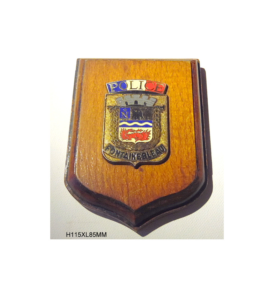 *Ecusson police Fontainebleau*