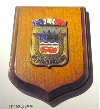 *Ecusson police Fontainebleau*