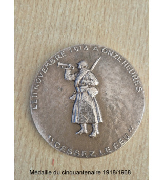 *Bronzemedaille zum 50. Jahrestag  - von 1918*