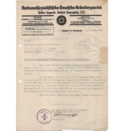 *Schreiben - NSDAP / Hitler...