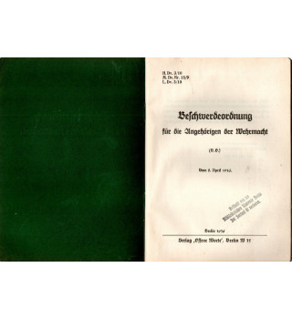 *Livret administratif - Wehrmacht*