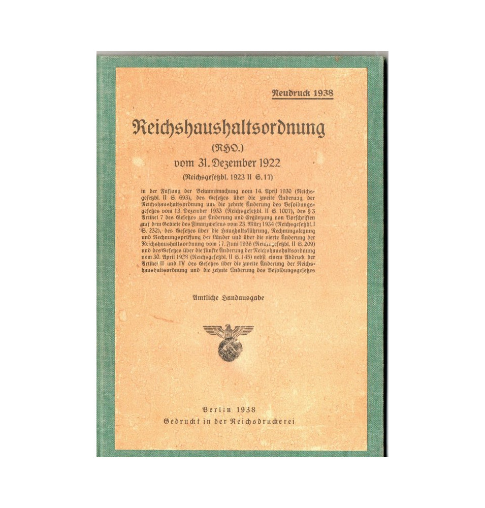 *Reichshaushaltsordnung*