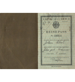 *Reisepass -  Deutsches Reich*