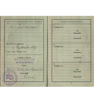 *Reisepass -  Deutsches Reich*