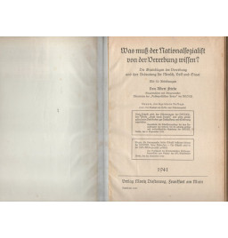 *Was muss der Nationalsozialist von der Dererbung wissen?*