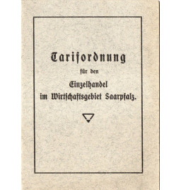 *Tarifordnung - Einzelhandel *