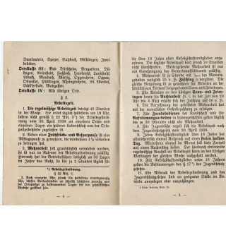 *Règlementation tarifaire - Sarre 1938*